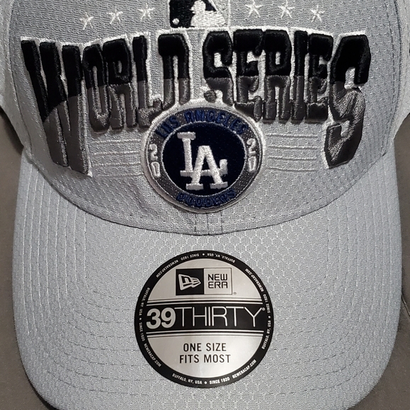 New Era MLB LA Los Angeles Dodgers 39THIRTY 2020 World Series Hat Cap Ch… - Picture 2 of 6